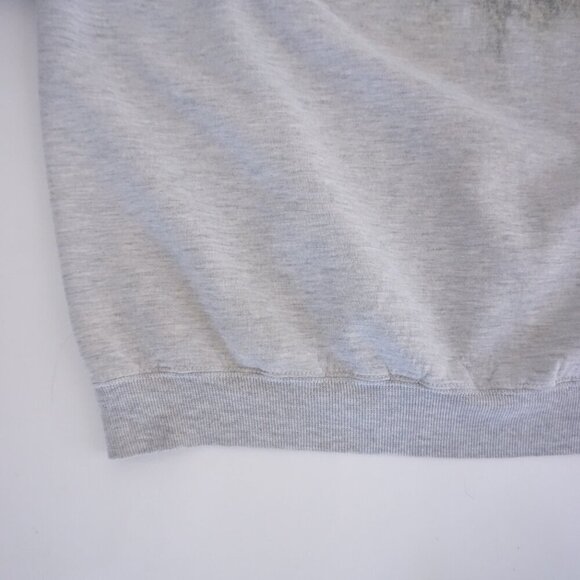 '90s Jerzees Gray Hunting Buck Outdoor Cotton Blend Boxy Fit Crewneck Sweater 2X - Picture 6 of 8